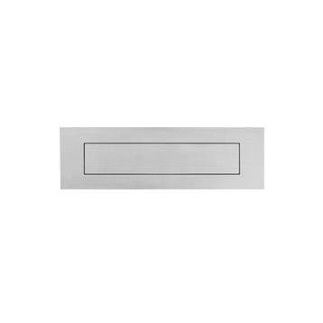 Briefplaat rechthoek geveerd 300x80mm - RVS, Verzenden, Nieuw