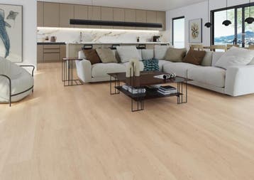 SPC Klikvloer PietraCore Zenon Houtlook Ivory Licht 18x122, 60 cm of meer, Nieuw, 10 m² of meer, Vloertegels