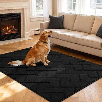 Deurmat 119x180cm Zwart | Retourdeal 34% Korting, Tuin en Terras, Ophalen of Verzenden, Zo goed als nieuw, Droogloopmat, Overige materialen