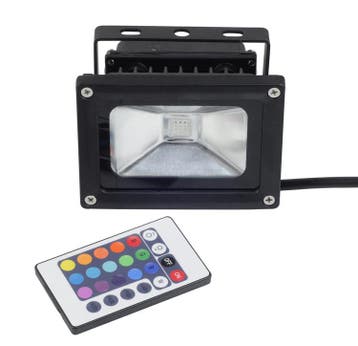 LED Bouwlamp RGB - 10 Watt, Ophalen of Verzenden, Nieuw, Minder dan 50 watt, Lamp met armatuur