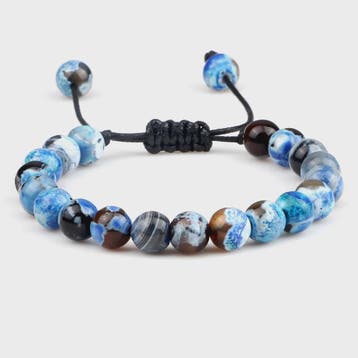 Verstelbare Natuursteen Armband - 8mm Agate & Onyx Kralen vo, Sieraden, Tassen en Uiterlijk, Verzenden, Nieuw