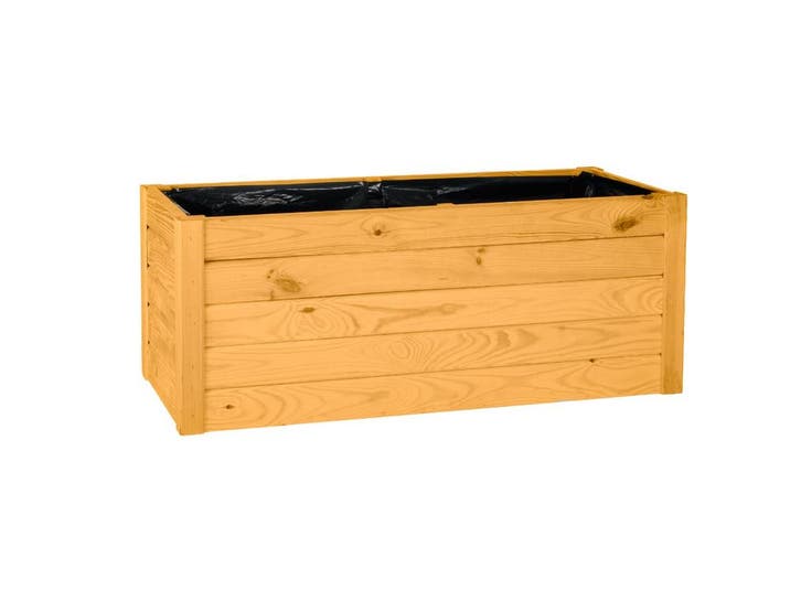 Plantenbak Gold oak 100 x 40 x 40 cm, Tuin en Terras, Bloembakken en Plantenbakken, Verzenden