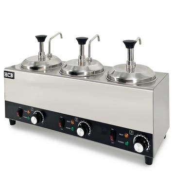 HCB Verwarmde sauspomp - 3 x 2 liter - 230V - RVS, Verzenden, Nieuw in verpakking, Overige typen