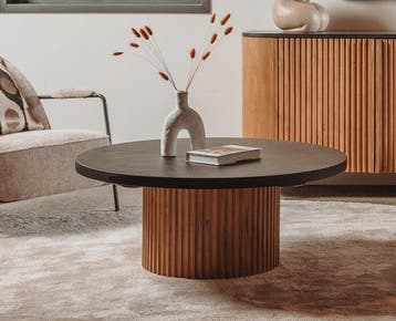 Tower Living Salontafel Palazzo rond teakhout 100 cm, Ophalen of Verzenden, Nieuw
