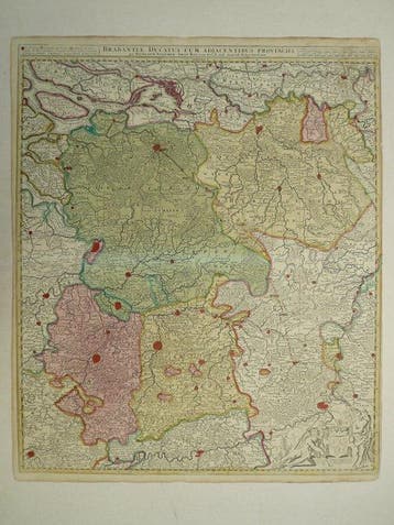 Nederland - Brabant, België; N. Visscher - Brabantiae, Nieuw