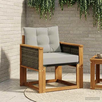 vidaXL Tuinbank Massief Acaciahout Naturel, Tuin en Terras, Verzenden, Nieuw