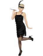 Zwarte Fringe flapper verkleedkleding elite, Kleding | Dames, Ophalen of Verzenden, Nieuw