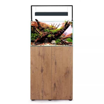 Osaka Ultrascape zwart 60x30x36cm aquarium + 3x LED verlicht, Ophalen of Verzenden, Nieuw, Leeg aquarium