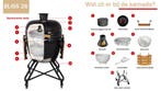 BLISS kamado 26 - De sterkste op de markt - gratis levering!, Tuin en Terras, Ophalen of Verzenden, Nieuw, BLISS, Met accessoires
