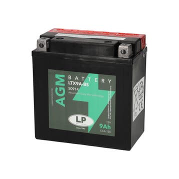 Landport (LP) LTX9A-BS 12 volt 9,0 ah AGM motor accu (50914, Motoren, Ophalen of Verzenden, Nieuw