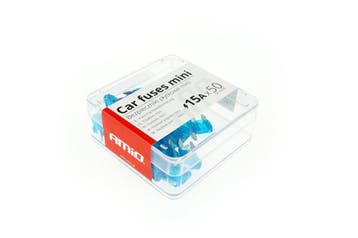 Auto bladzekeringen mini doos 50 stuks 15A, Verzenden, Nieuw