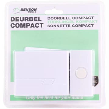Benson Draadloze deurbel - compact - 16 melodieën - wit -.., Ophalen of Verzenden, Nieuw