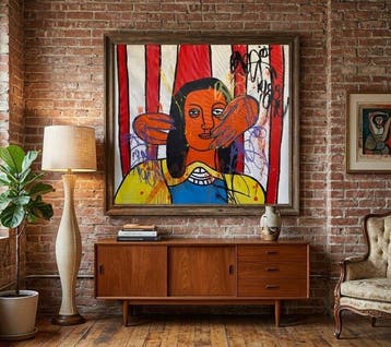 Freda People - Fernand Léger vibes XXL, Antiek en Kunst