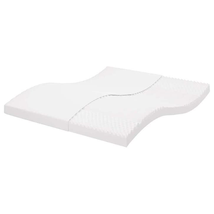 vidaXL Schuimmatras 7 zones hardheid 20 ILD 200x220 cm wit, Huis en Inrichting, Slaapkamer | Matrassen en Bedbodems, Nieuw, Verzenden