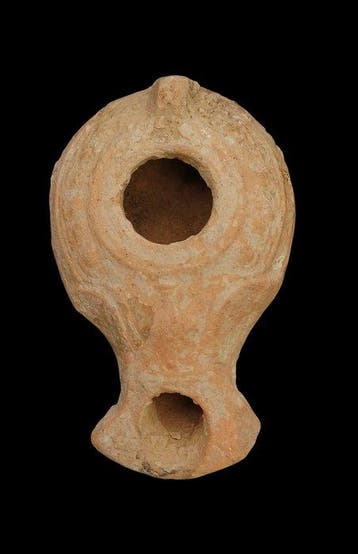 Het Heilige Land Terracotta olielamp - Beit Natif-type - 92
