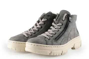 Rieker Laarzen in maat 42 Grijs, Kleding | Dames, Schoenen, Hoge laarzen, Verzenden, Zo goed als nieuw, Grijs