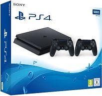 Sony Playstation 4 slim 500 GB [incl. 2 draadloze, Spelcomputers en Games, Spelcomputers | Sony PlayStation 4, Verzenden, Zo goed als nieuw