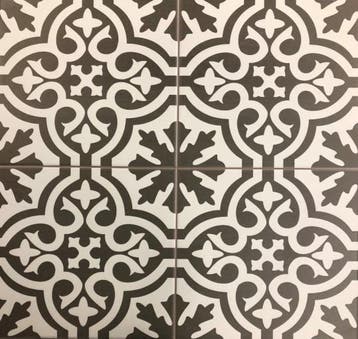 Vloertegel Cifre Cemento Decortegel Venice Black Zwart 45x45, 40 tot 60 cm, 40 tot 60 cm, Keramiek, Nieuw