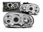 Angel Eyes koplampen Chrome edition geschikt voor VW Golf 4, Auto-onderdelen, Verlichting, Verzenden, Nieuw, Volkswagen
