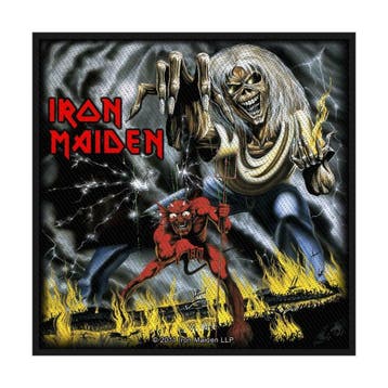 Iron Maiden Number of the Beast Patch officiële merchandise, Ophalen of Verzenden, Nieuw, Kleding