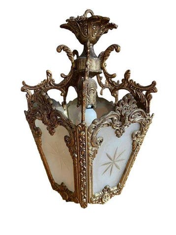 Lantaarn - Messing - Lantaarnhanglamp - France