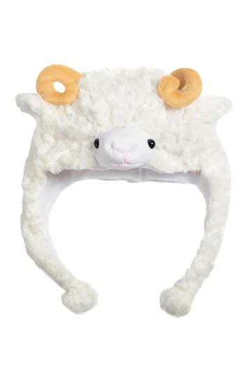 KIMU® Muts Flappen Schaap Laplander met Oortjes Wit Ram Geit, Ophalen of Verzenden, Nieuw
