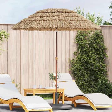 vidaXL Tuinparasol Naturel 160 x 160 x 196 cm, Verzenden, Nieuw, 1 tot 2 meter
