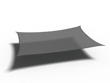 Platinum Coolfit schaduwdoek rechthoek antraciet 3x5 m., Verzenden, Nieuw