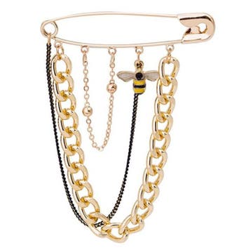 Fako Bijoux - Sierspeld / Sjaalspeld - Ketting - Bijtje -, Sieraden, Tassen en Uiterlijk, Verzenden, Nieuw