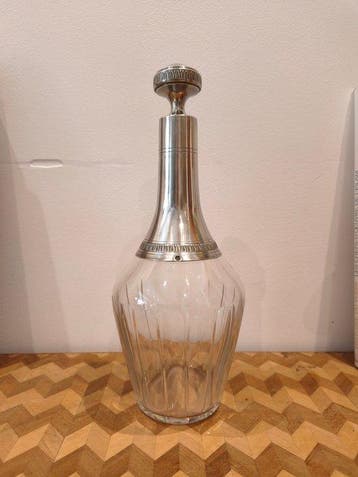 Karaf - Kristal, Zilver - Karaf van massief zilver