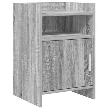 vidaXL Nachtkastjes Grijs Sonoma 40 x 36 x 60 cm Bewerkt, Minder dan 45 cm, Verzenden, Nieuw, 55 tot 70 cm