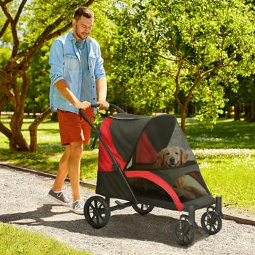 TRUUSK Opvouwbare Hondenwagen en Kattenbuggy - Grote Honden, Verzenden, Nieuw