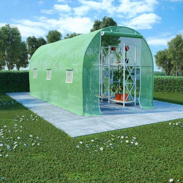 vidaXL Kas 9 m² 4,5x2x2 m, Verzenden, Nieuw