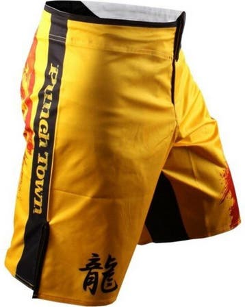PunchTown FRAKAS eX Ode To The Dragon Fight Shorts Geel, Ophalen of Verzenden, Nieuw
