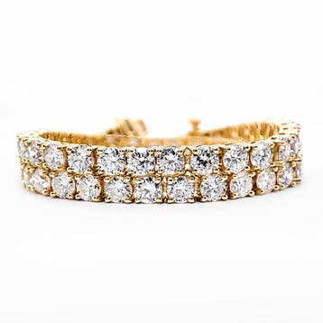 Armband - 14 karaat Geel goud - 5.44ct. tw. Diamant, Nieuw