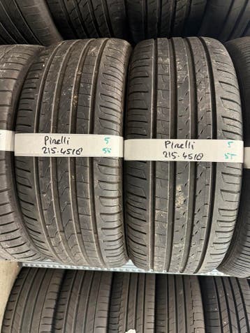 215-45-18 Pirelli Zomerbanden 5mm Incl Montage 215 45 18, Ophalen, 18 inch, Band(en), Personenwagen