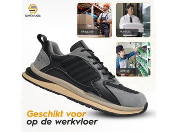 Shraks Venu - Veiligheidsschoenen - Stalen neus - Ademend en, Verzenden, Zo goed als nieuw