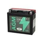 Landport (LP) LT12B-BS 12 volt 10,0 ah AGM motor accu (51201, Ophalen of Verzenden, Nieuw