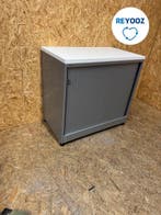 Ahrend roldeurkast - 74x80x45cm - zilvergrijs met grijze..., Nieuw in verpakking