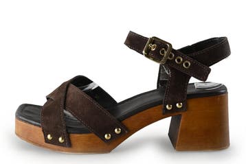 Manfield Sandalen in maat 38 Bruin, Bruin, Verzenden, Sandalen of Muiltjes, Zo goed als nieuw