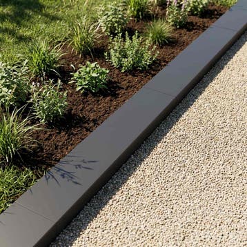 vidaXL Afdekprofiel voor tuinafboording 10 st 100 x 20 x 5, Verzenden, Nieuw