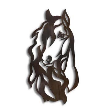 va € 50,- Cortenstaal paard 4 formaten, Verzenden, Nieuw