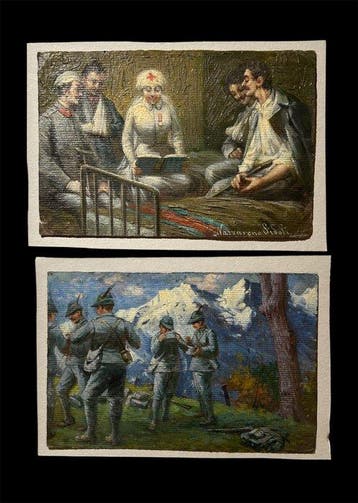 Nazzareno Sidoli (1879–1969) - Lotto di 2: Scene della I