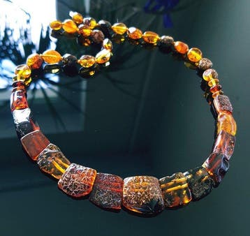 Amber Unieke vintage halsketting van natuurlijk Baltisch