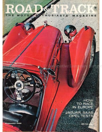 1958 ROAD AND TRACK MAGAZINE SEPTEMBER ENGELS, Nieuw, Author