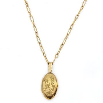 Ketting met hanger - 18 karaat Geel goud