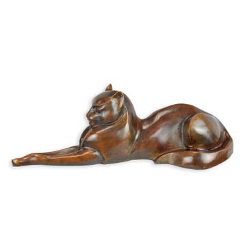 A BRONZE SCULPTURE OF A CAT (Beeldjes - Decoratie), Verzenden, Nieuw