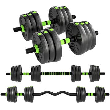 TRUUSK Verstelbare Halterset 25 KG - Korte en Lange Halters, Sport en Fitness, Verzenden, Nieuw