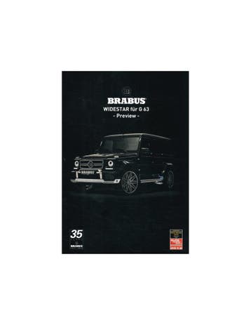 2013 BRABUS G-KLASSE BROCHURE DUITS, Nieuw, Author