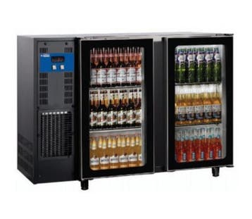 Barkoelkast met 2 Glazen Deuren | 375 Liter | 145.5x56.5x..., Verzenden, Nieuw in verpakking